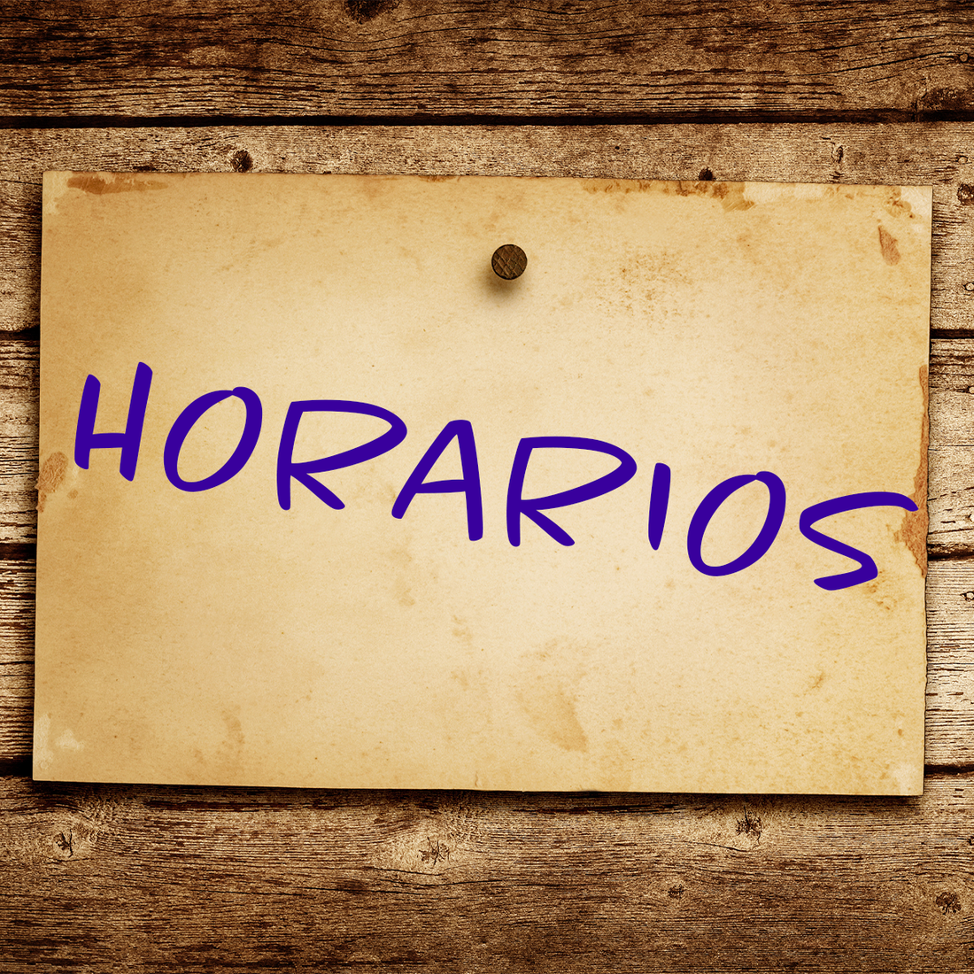 Nuestros horarios