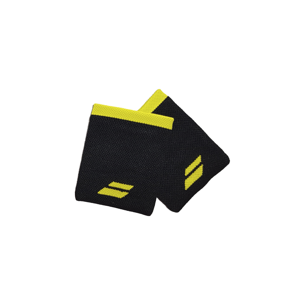 Muñequeras Babolat Jumbo Logo Negro-Amarillo 5"